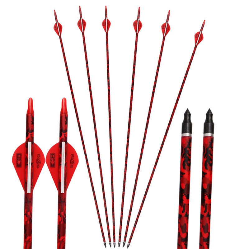 Hunting Archery camo carbon fiber hunting arrows 500 spine 32 inch carbon arrows with replaceable points
Hunting Archery camo carbon fiber hunting arrows 500 spine 32 inch carbon arrows with replaceable points