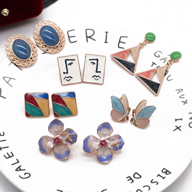 Stud Geometry Enamel Creative Earrings Dangle Vintage Mujer Classic Colorful Flower Butterfly
Stud Geometry Enamel Creative Earrings Dangle Vintage Mujer Classic Colorful Flower Butterfly
