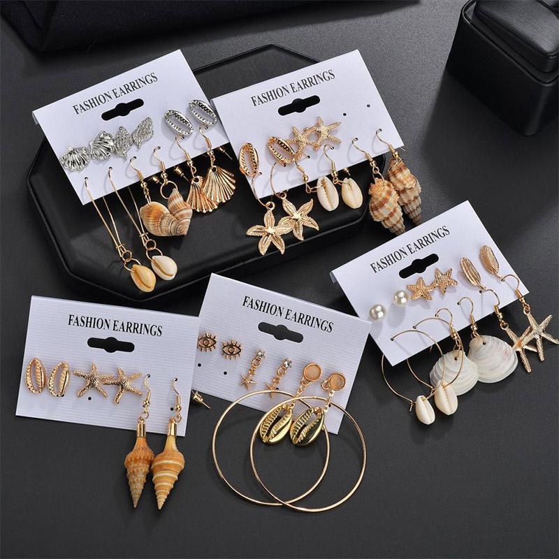 Novelty Womens Golden Shell Earrings Fashion Geometric Ear Accessories Decor for Ladies Girls TC21
Novelty Womens Golden Shell Earrings Fashion Geometric Ear Accessories Decor for Ladies Girls TC21