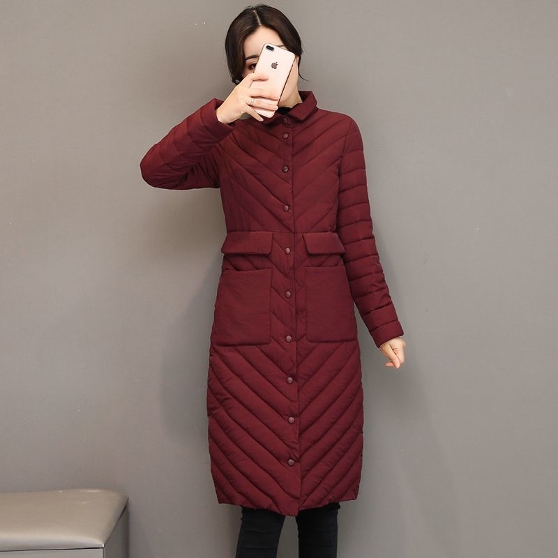 Winter Jacket Female light Parka Coat Long hoodie Down Cotton Jacket Plus Size 3XL Long thick Parkas autumn Coat Jacket Women 201019