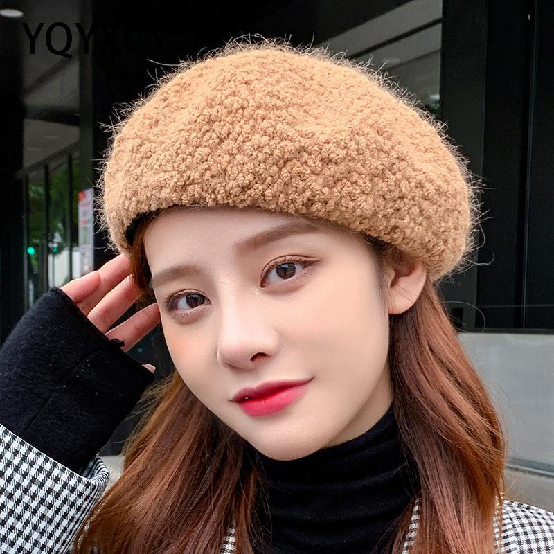 YQYXCY Beret Women Hat Winter Solid Color Warm Knitted Velvet Pumpkin Hat Female Thick Warm Beret Cap Korean Chapeau Femme Boina, Black
YQYXCY Beret Women Hat Winter Solid Color Warm Knitted Velvet Pumpkin Hat Female Thick Warm Beret Cap Korean Chapeau Femme Boina, Black