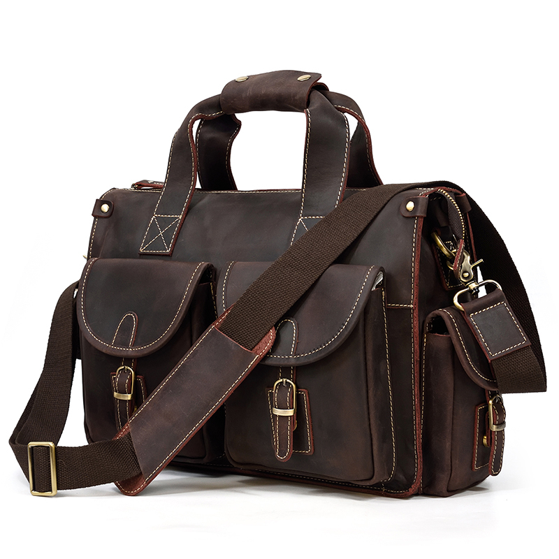 Maheu men's handbags genuine briefcase for the real man leather cow shoulder bag tote brown bags
Maheu men's handbags genuine briefcase for the real man leather cow shoulder bag tote brown bags