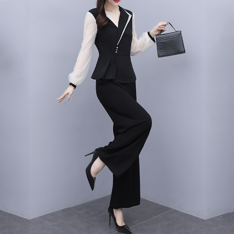 2021 New Autumn female elegant lapel temperament mend suit collar high waist shirt pants of two parts 6CH3, Picture color
2021 New Autumn female elegant lapel temperament mend suit collar high waist shirt pants of two parts 6CH3, Picture color
