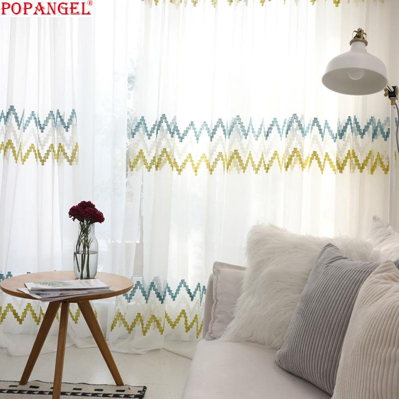 Popangel Modern Simple Polyester and Cotton Stripe Embroidery Living Room Window Voile Curtains High Quality Bedroom Sheers, Voile curtain
Popangel Modern Simple Polyester and Cotton Stripe Embroidery Living Room Window Voile Curtains High Quality Bedroom Sheers, Voile curtain