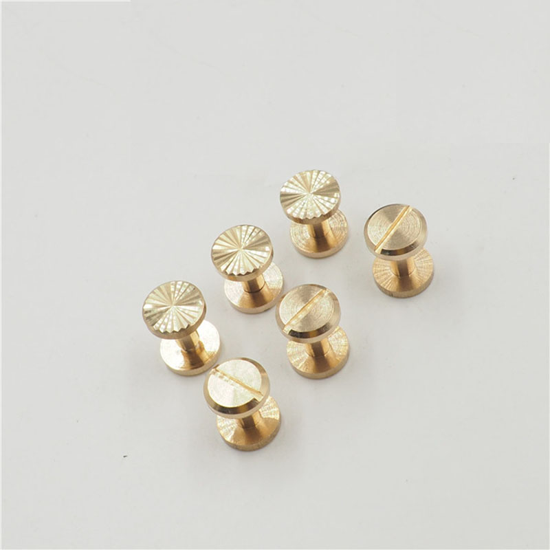 20 pcs Sun Pattern nail Wallet Bag Brass Belt Screw Rivet Chicago Diy Handmade Fastener Garment Hardware Leather Craft Part