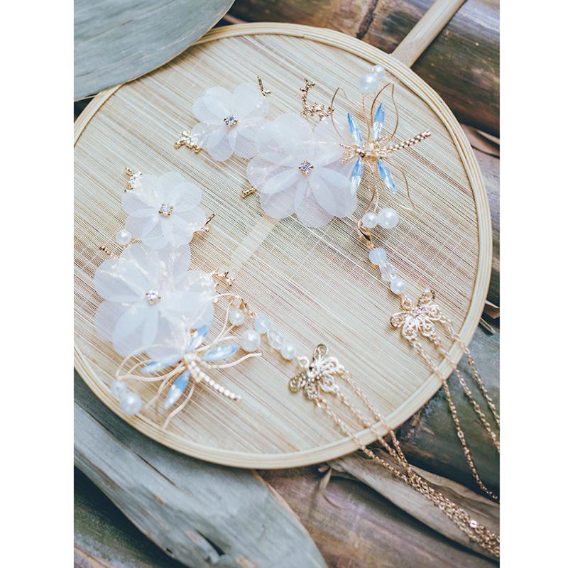 MIYOU Chinese Hanfu Ancient Style Accessories Clip Gold Silver Headwear Female Alloy Imitation Pearl Handmade New Style Pair
MIYOU Chinese Hanfu Ancient Style Accessories Clip Gold Silver Headwear Female Alloy Imitation Pearl Handmade New Style Pair