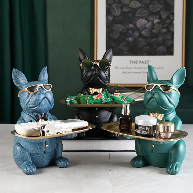 Bulldog Statue Table Decoration Fashion Sculpture Home Room Decor Multifunction Storage Ornaments Key Tray Coin Bank Figurine
Bulldog Statue Table Decoration Fashion Sculpture Home Room Decor Multifunction Storage Ornaments Key Tray Coin Bank Figurine