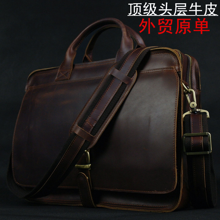 Genuine luxury from businessmen Handbag leather messenger shoulder bag for men portable free cargo case, Brown
Genuine luxury from businessmen Handbag leather messenger shoulder bag for men portable free cargo case, Brown