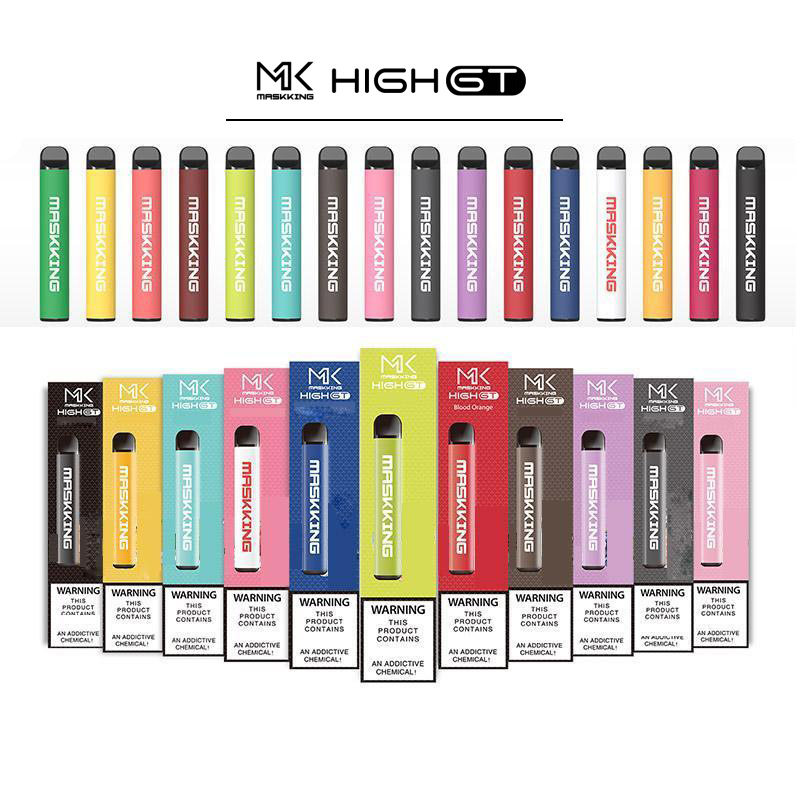 original Maskking High GT 450puffs Disposable E cigarettes Vape Pod Device 350mah Battery 2.0ml Cartridges Vaporizer MK Pro
original Maskking High GT 450puffs Disposable E cigarettes Vape Pod Device 350mah Battery 2.0ml Cartridges Vaporizer MK Pro