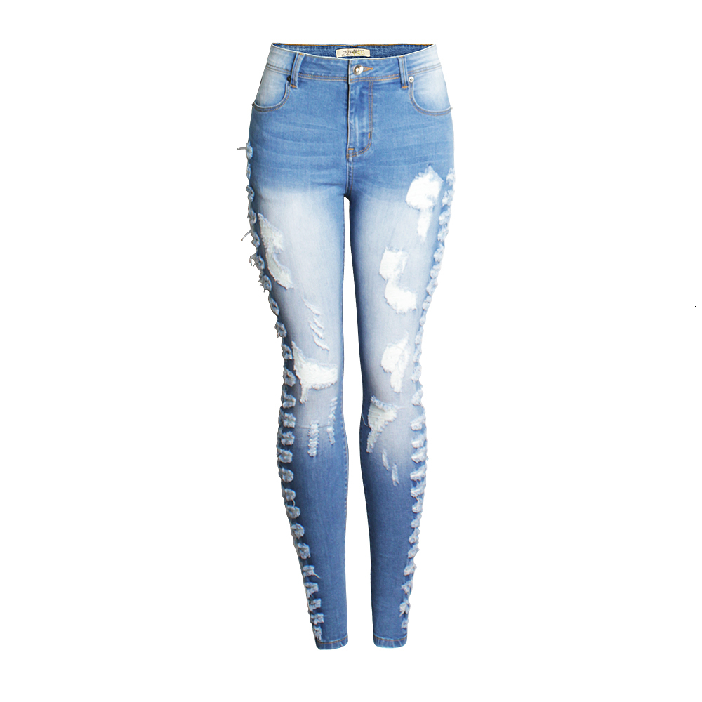 2021 New European and broken stretch pencil pants/foot pants jeans clothes k019 # JPHZ, Sky blue
2021 New European and broken stretch pencil pants/foot pants jeans clothes k019 # JPHZ, Sky blue