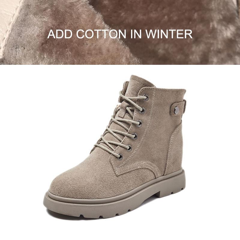 Genuine Leather Shoes Women Boots Warm Shoes Cow Leather Women Ankle Boots Autumn Winter Footwear Height Increasing 6.5cm A1649, Black for autumn
Genuine Leather Shoes Women Boots Warm Shoes Cow Leather Women Ankle Boots Autumn Winter Footwear Height Increasing 6.5cm A1649, Black for autumn