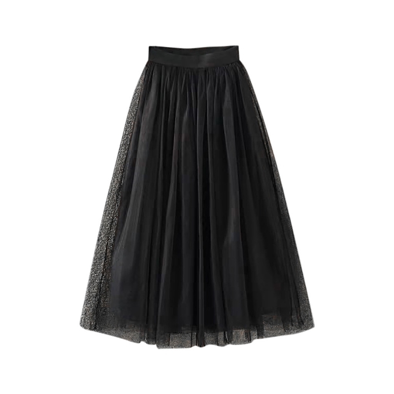 Pleated Tulle Mesh Elastic High Waist Casual A-Line Long ropa mujer Skirts Womens Y200326, Gray
Pleated Tulle Mesh Elastic High Waist Casual A-Line Long ropa mujer Skirts Womens Y200326, Gray