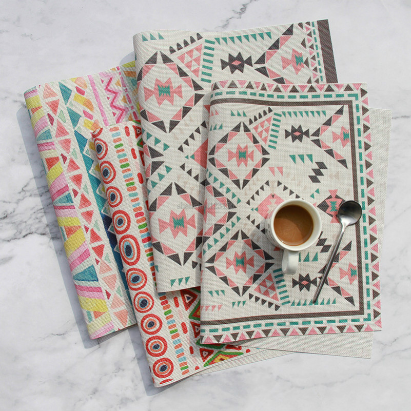 Home Kitchen Washable geometric pattern pirnt placemat waterproof oilproof mat pad home Dining Table kitchen Table Mats drop ship
Home Kitchen Washable geometric pattern pirnt placemat waterproof oilproof mat pad home Dining Table kitchen Table Mats drop ship