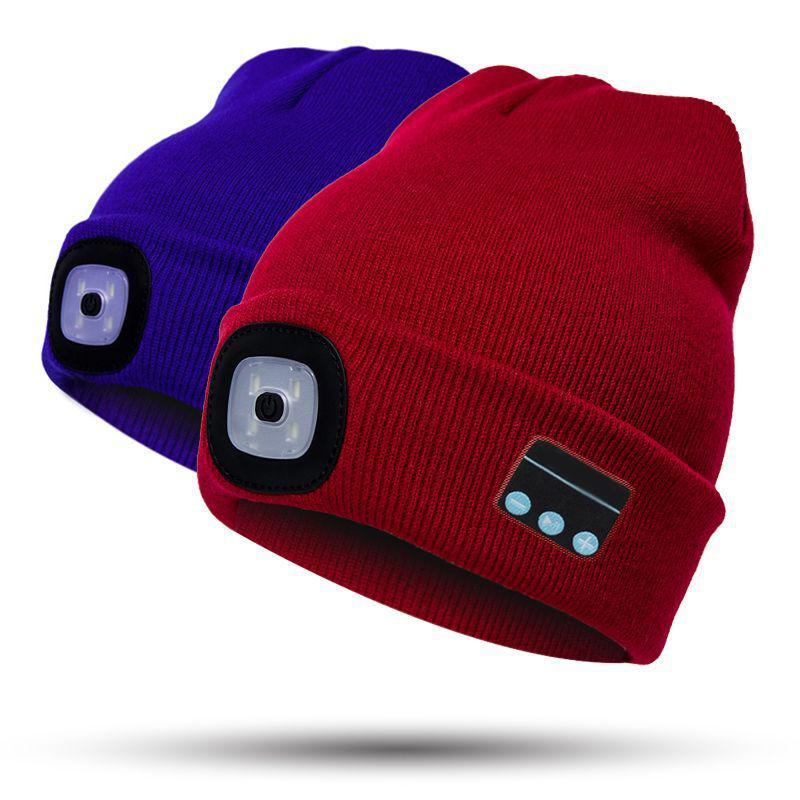 Bluetooth Beanie Hat with LED Headlight Lighted Beanie Cap Rechargeable with Wireless Bluetooth Winter Warm Knit Hat K2, Black
Bluetooth Beanie Hat with LED Headlight Lighted Beanie Cap Rechargeable with Wireless Bluetooth Winter Warm Knit Hat K2, Black