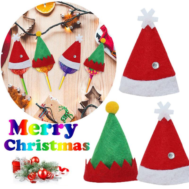 10pcs/Set Mini Christmas Hat Santa Claus Hat Xmas Lollipop Mini Wedding Gift Creative Caps Christmas Tree Ornament Decor
10pcs/Set Mini Christmas Hat Santa Claus Hat Xmas Lollipop Mini Wedding Gift Creative Caps Christmas Tree Ornament Decor