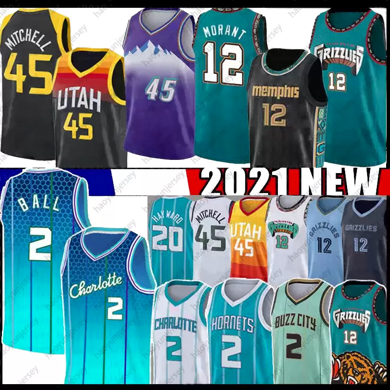 Ja 12 Morant LaMelo 2 Ball Donovan 45 Mitchell Basketball Jersey Gordon 20 Hayward Memphi Utahs Jerseys Grizzlie Charlottes Jazzs Hornet Mens Shirts
Ja 12 Morant LaMelo 2 Ball Donovan 45 Mitchell Basketball Jersey Gordon 20 Hayward Memphi Utahs Jerseys Grizzlie Charlottes Jazzs Hornet Mens Shirts