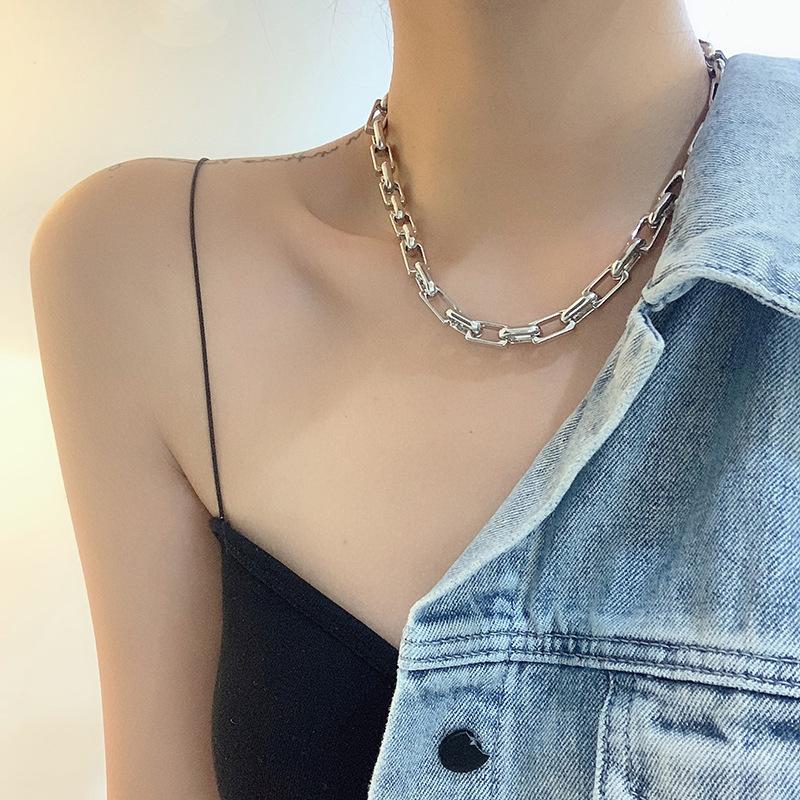 Goth Big Chain Chokers Necklaces for Women Punk Jewelry Vintage Geometric Link Necklace Female Bijoux Wholesale 2020
Goth Big Chain Chokers Necklaces for Women Punk Jewelry Vintage Geometric Link Necklace Female Bijoux Wholesale 2020