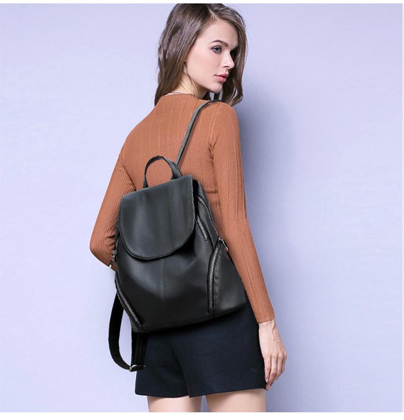 Women Backpacks Women's PU Leather Backpacks Female School Shoulder bags Teenage girls college student casual bag, Black
Women Backpacks Women's PU Leather Backpacks Female School Shoulder bags Teenage girls college student casual bag, Black