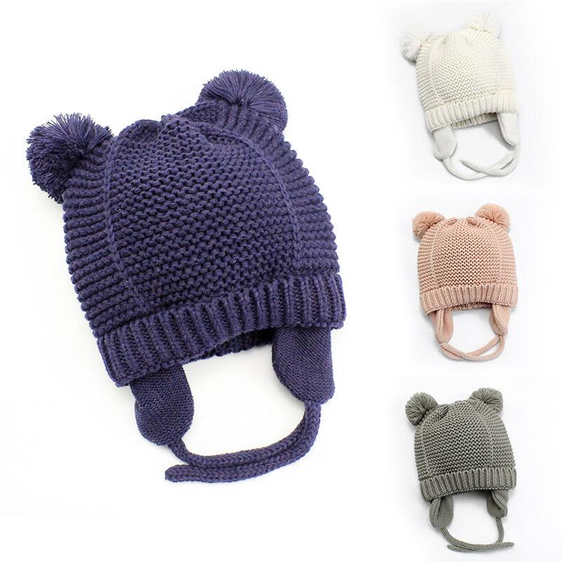 Cute Knitted Pompom Baby Hat Cap Thick Warm Baby Girl Boy Hat Beanie Winter Ear Warm Kids Bonnet For Newborn
Cute Knitted Pompom Baby Hat Cap Thick Warm Baby Girl Boy Hat Beanie Winter Ear Warm Kids Bonnet For Newborn