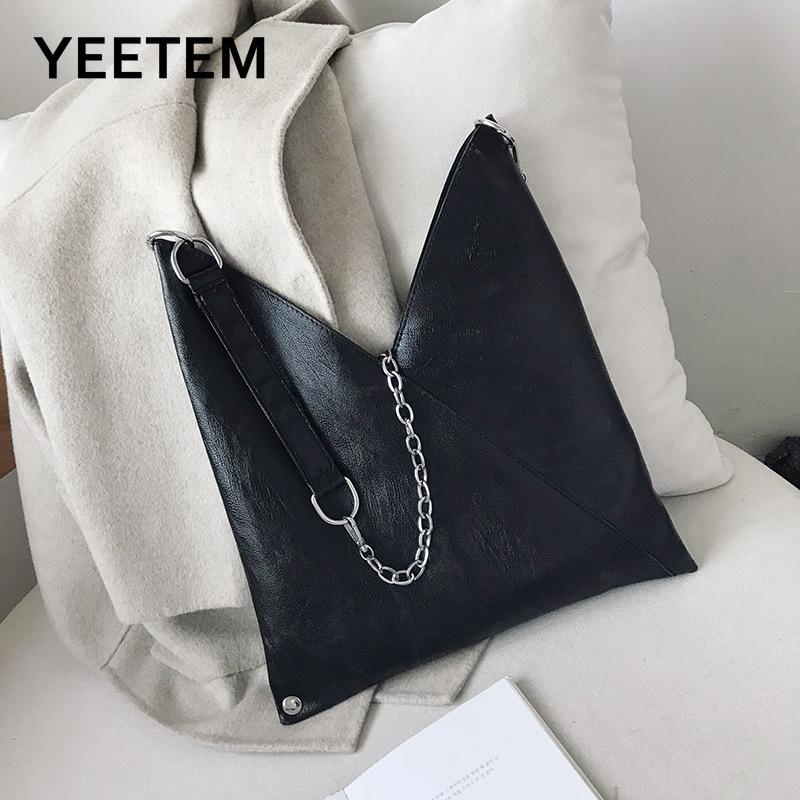 Vintage Black Messenger Bags Women High Quality Metal Chain Shoulder Straps Ladies Fashion PU Leather Crossbody Bag Autumn
Vintage Black Messenger Bags Women High Quality Metal Chain Shoulder Straps Ladies Fashion PU Leather Crossbody Bag Autumn