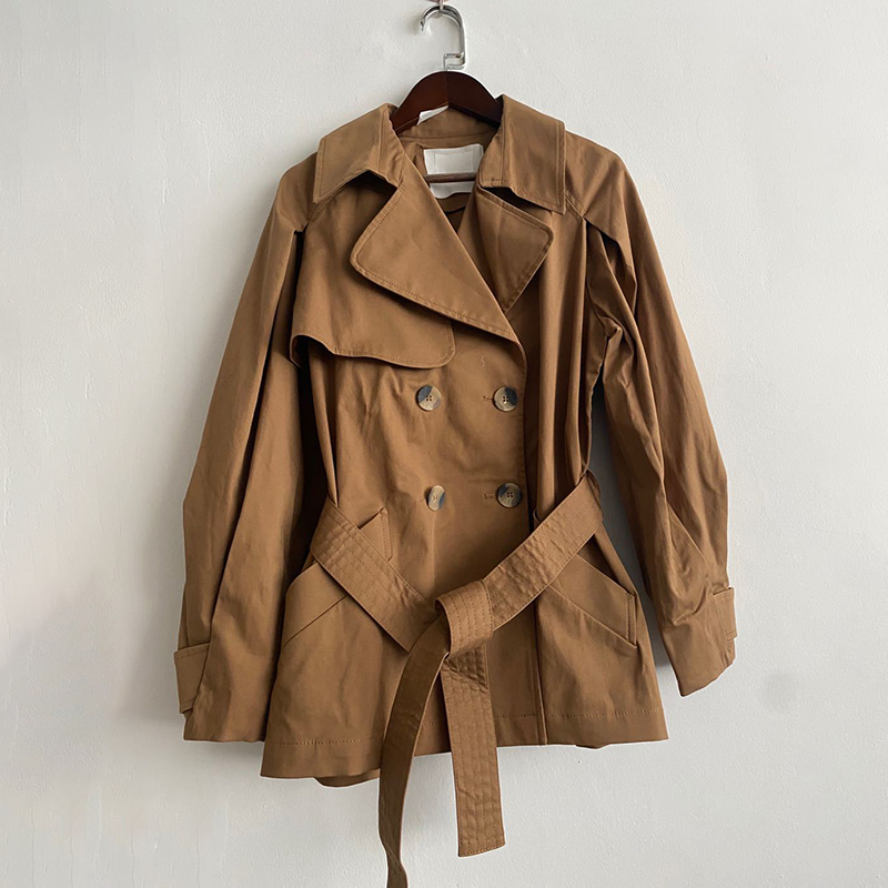 Caramel women's jacket casual autumn long double breasted waistcoat 2020 lady's office short trench coat female winter 
Caramel women's jacket casual autumn long double breasted waistcoat 2020 lady's office short trench coat female winter