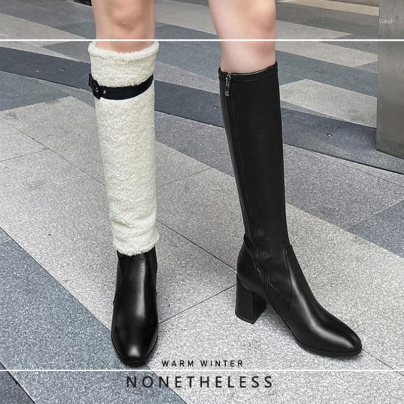Womens Knee Thigh Boots Pointy Toe Genuine Leather Detachable Real Lambswool Fur Tube Belt Buckle Block High Heel Riding Shoes1, Black
Womens Knee Thigh Boots Pointy Toe Genuine Leather Detachable Real Lambswool Fur Tube Belt Buckle Block High Heel Riding Shoes1, Black