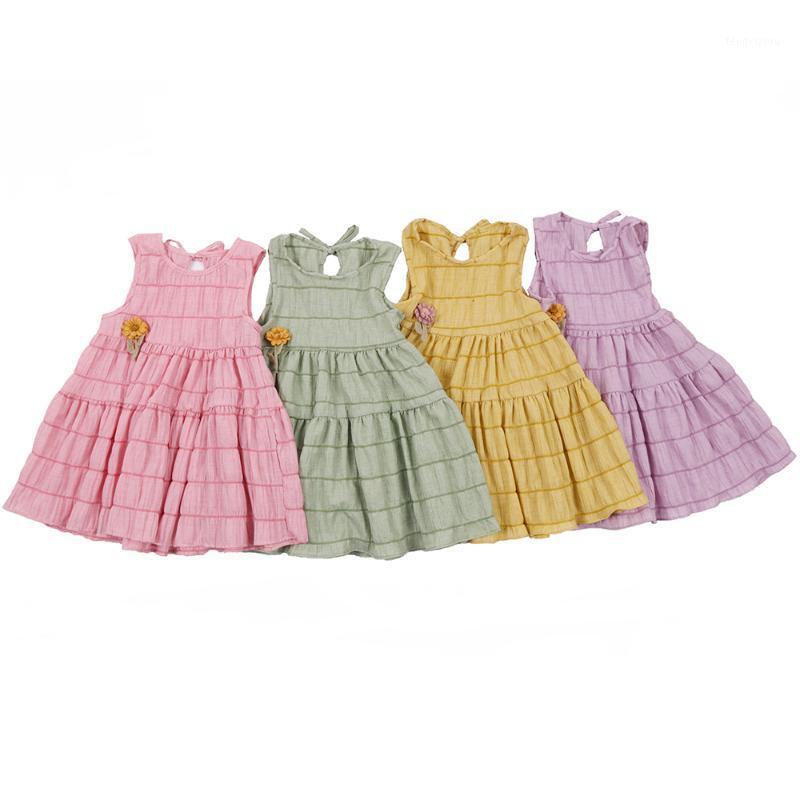 Girls Cotton Flower Dress Boutique Solid Color Stripped Dress for Baby Summer Sleeveless Pink Toddler Pleated Ruffle Party1, Yellow 03
Girls Cotton Flower Dress Boutique Solid Color Stripped Dress for Baby Summer Sleeveless Pink Toddler Pleated Ruffle Party1, Yellow 03