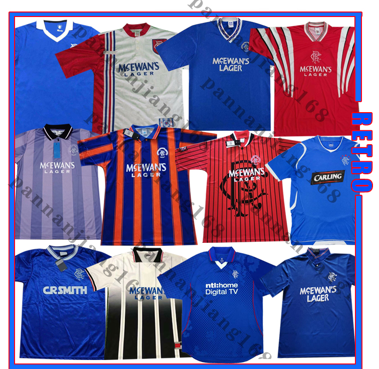 Glasgow Rangers 90 92 94 96 97 99 02 03 07 08 Retro soccer Jerseys GASCOIGNE 8 LAUDRUP 11 Blue Home 84/87 vintage classic football shirt, Black;yellow
Glasgow Rangers 90 92 94 96 97 99 02 03 07 08 Retro soccer Jerseys GASCOIGNE 8 LAUDRUP 11 Blue Home 84/87 vintage classic football shirt, Black;yellow