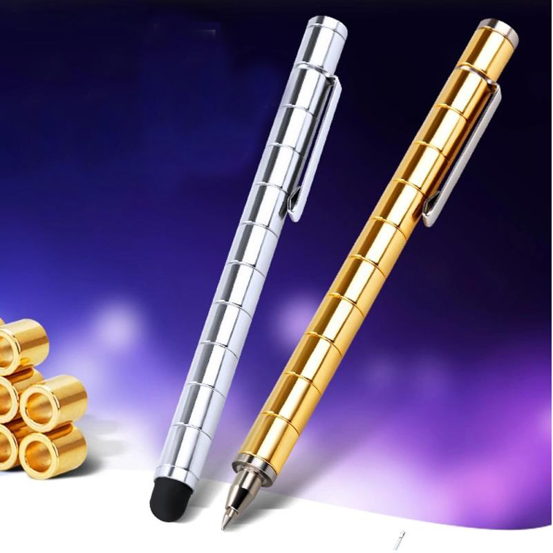 Metal Pen spinning focus Magic Magnetic Ballpoint pen stylo pennen boligrafos kugelschreiber canetas penna kalem pens 03655, Silver
Metal Pen spinning focus Magic Magnetic Ballpoint pen stylo pennen boligrafos kugelschreiber canetas penna kalem pens 03655, Silver