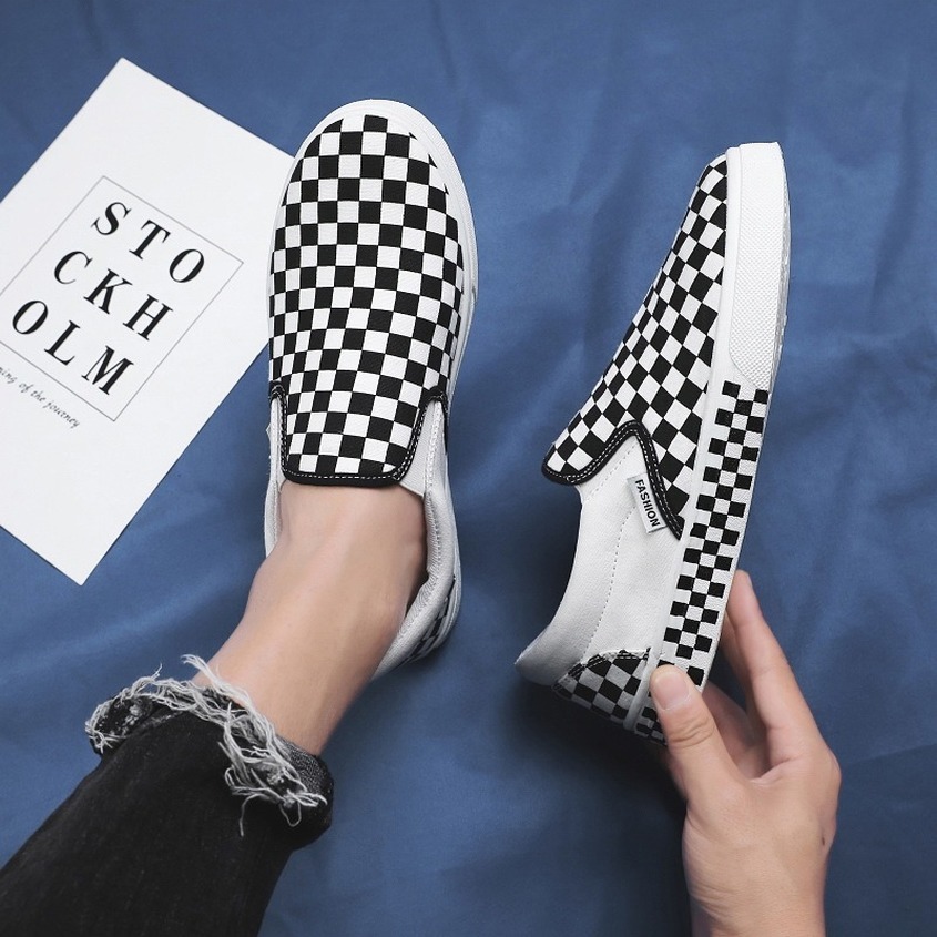 Black red Men Casual Shoes Simple Canvas Mens Loafers High Quality Anti-Slip Comfortable Vulcanized Shoe Man's Flats f48 Y200801