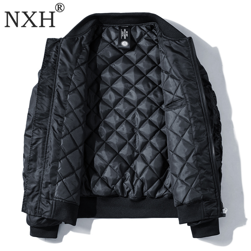 NXH Classic Ma1 Bomber jacket Men Plus size Flight Pilot Baseball jackets Male Military Coat Couple Streetwear veste homme 201218