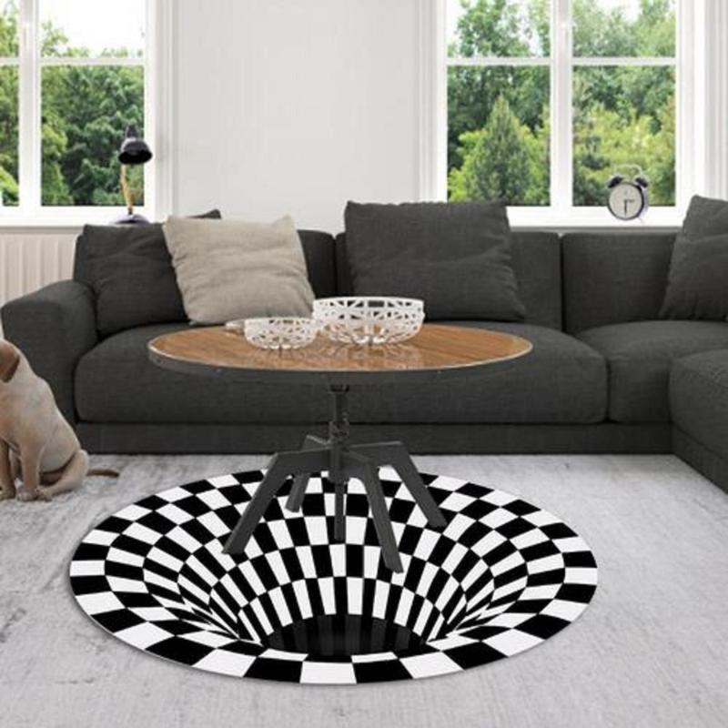 3d printing carpet rug three-dimensional black&white stereo vision mat round living room doormat table sofa illusion carpet
3d printing carpet rug three-dimensional black&white stereo vision mat round living room doormat table sofa illusion carpet