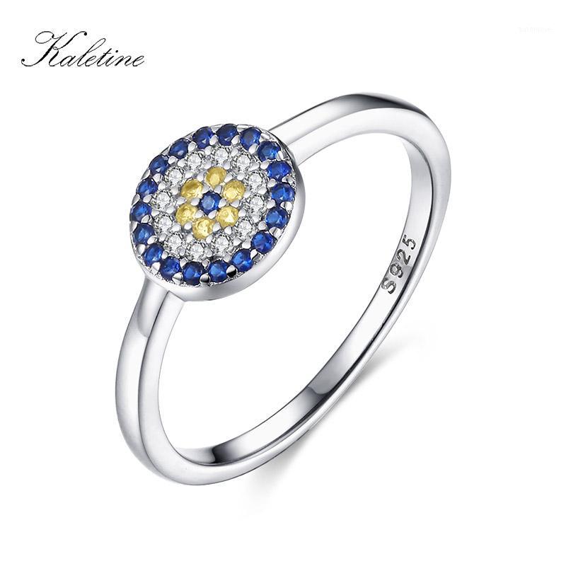 KALETINE 925 Sterling Silver Ring Evil Eye Charm Blue Yellow CZ Women Finger Rings For Woman Silver Jewelry Fashion 2018 KLTR1021
KALETINE 925 Sterling Silver Ring Evil Eye Charm Blue Yellow CZ Women Finger Rings For Woman Silver Jewelry Fashion 2018 KLTR1021