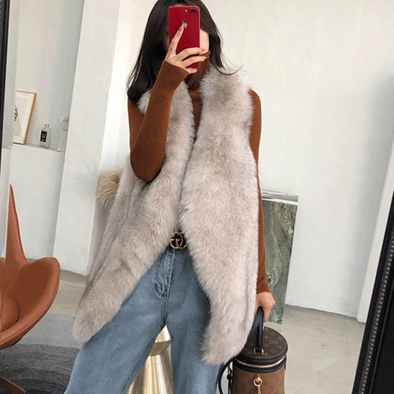 Winter New 2020 Women Complete Real Fox Warm Ladies Gilets Custom Skin Vest Zvzx, Black
Winter New 2020 Women Complete Real Fox Warm Ladies Gilets Custom Skin Vest Zvzx, Black