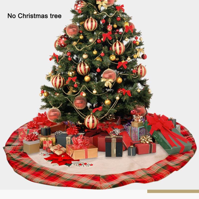 Creative Red Flower Linen Christmas Tree Skirt Aprons Christmas Decoration For Home Xmas Tree Skirt New Year
Creative Red Flower Linen Christmas Tree Skirt Aprons Christmas Decoration For Home Xmas Tree Skirt New Year