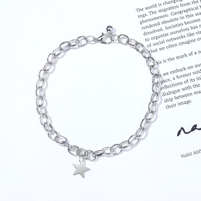Charm Bracelets Fashion Retro Old Craftsmanship Simple Hollow Thick Chain Star Pendant Bracelet Men And Women Gift Accessories
Charm Bracelets Fashion Retro Old Craftsmanship Simple Hollow Thick Chain Star Pendant Bracelet Men And Women Gift Accessories