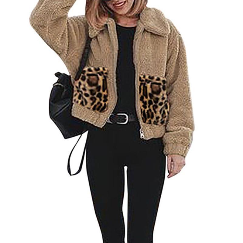 Women Leopard Printing Coat Personality Breathable Lapel Long Sleeve Splicing Pocket Zipper Cardigan Jacket Casual Outfits, Black
Women Leopard Printing Coat Personality Breathable Lapel Long Sleeve Splicing Pocket Zipper Cardigan Jacket Casual Outfits, Black