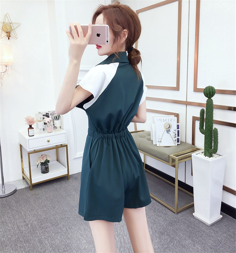 2021 New Female Coveralls Will See Color Contrast General Attire High Waist Short Retro Mini Bodysuits ABG7, Green.
2021 New Female Coveralls Will See Color Contrast General Attire High Waist Short Retro Mini Bodysuits ABG7, Green.