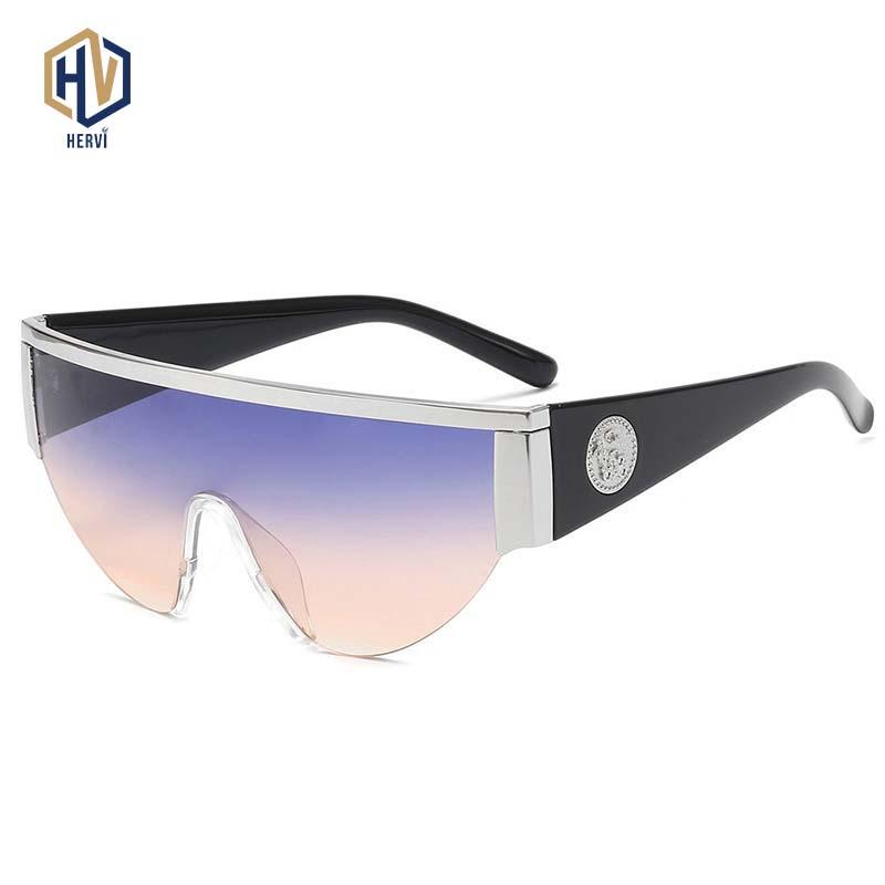 Oversized Siamese Sunglasses Men Women Metal Half Frame Sun Glasses Fashion Gradient Goggle Eyeglasses UV400
Oversized Siamese Sunglasses Men Women Metal Half Frame Sun Glasses Fashion Gradient Goggle Eyeglasses UV400