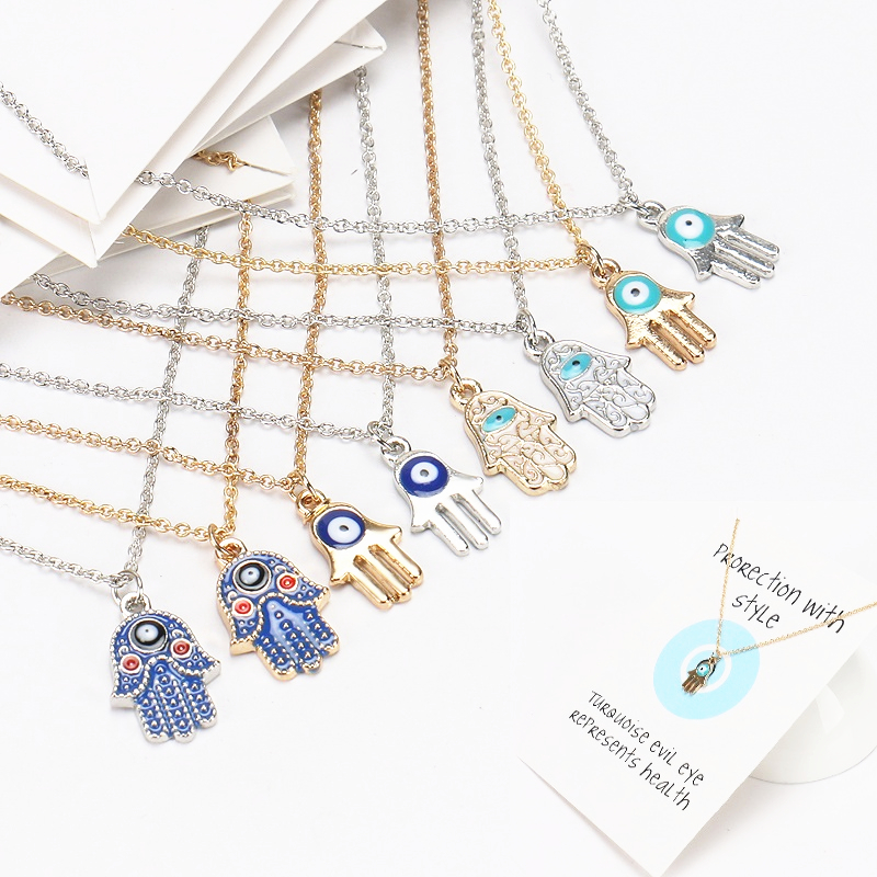 Fashion Women Designer Necklace Silver Gold Plated Chain Classic Evil Eye Hams hand Charms Pendant Jewelry Gift
Fashion Women Designer Necklace Silver Gold Plated Chain Classic Evil Eye Hams hand Charms Pendant Jewelry Gift