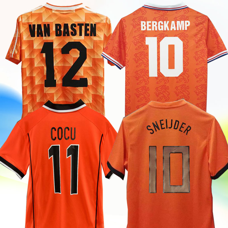 Retro 1988 Soccer Jerseys 88 Van Basten 1997 1998 1994 Holland BERGKAMP 96 97 98 12 14 Gullit Rijkaard DAVIDS 2000 2008 classic football shirts and kits, Wine red
Retro 1988 Soccer Jerseys 88 Van Basten 1997 1998 1994 Holland BERGKAMP 96 97 98 12 14 Gullit Rijkaard DAVIDS 2000 2008 classic football shirts and kits, Wine red