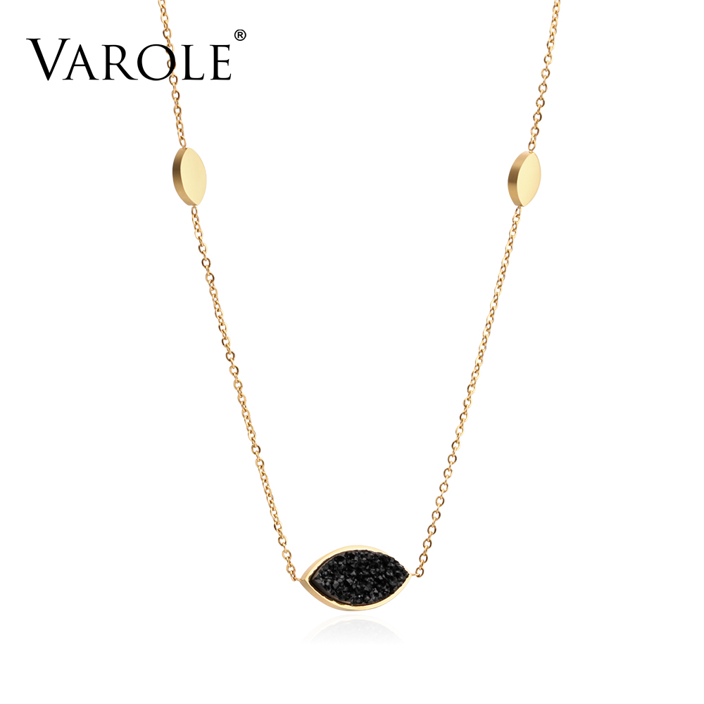 VAROLE High Quantity Stainless Steel Black crystal Necklace & Pendants for Women Gold Color Charms Necklaces Pendant jewelry
VAROLE High Quantity Stainless Steel Black crystal Necklace & Pendants for Women Gold Color Charms Necklaces Pendant jewelry