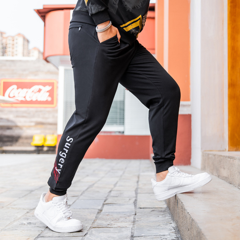 plus Big Size Youth Breathable Autumn Popular Autumn Fat Male Pants Spuerpang Straight Cylinder Teenagers T200422