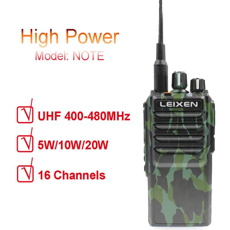 LEIXEN NOTE UHF 400-480MHz 20W FM Ham Two Way Radio Walkie Talkie Transeiver Interphone Camo
LEIXEN NOTE UHF 400-480MHz 20W FM Ham Two Way Radio Walkie Talkie Transeiver Interphone Camo