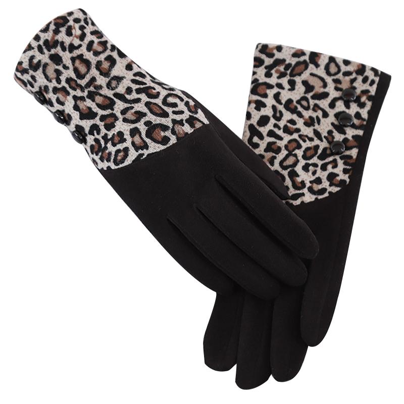 Winter Women's Leopard Print Gloves Fleece T-ouch Screen Index Finger Keep Warm Elegant Casual Guantes Mujer #YJ
Winter Women's Leopard Print Gloves Fleece T-ouch Screen Index Finger Keep Warm Elegant Casual Guantes Mujer #YJ