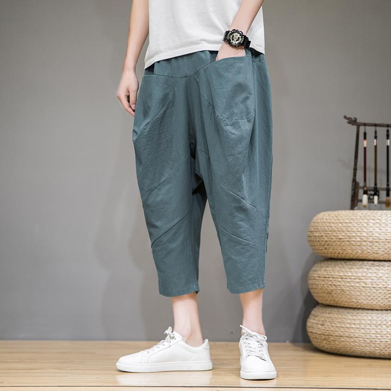 Baggy Cross Pants Men 2021 New Cotton Linen Calf Length Pants Harem Korean Style Hip Hop Streetwear Men Trousers, Black
Baggy Cross Pants Men 2021 New Cotton Linen Calf Length Pants Harem Korean Style Hip Hop Streetwear Men Trousers, Black