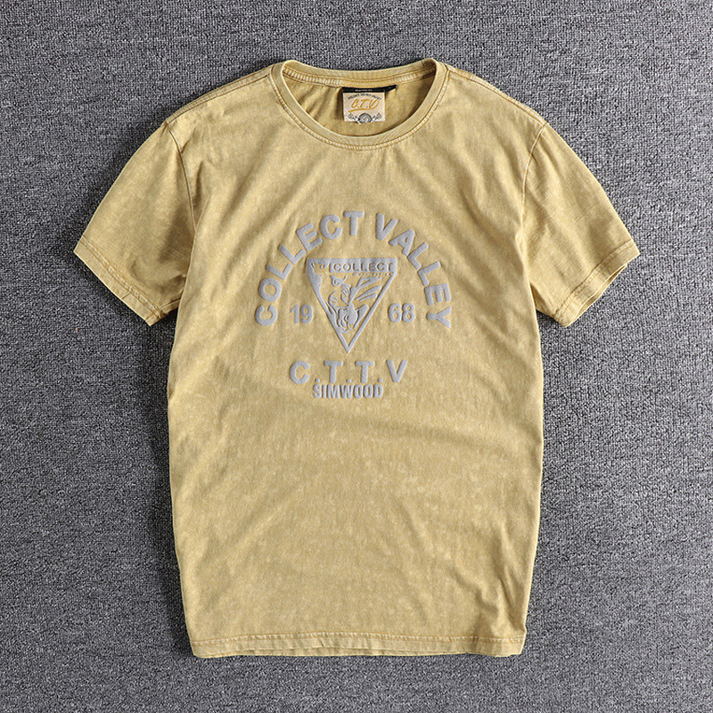 2021 New Vintage Old Heavy Wash t Shirt Trendy Summer Men's Round Neck Letter Print Short Sleeve T-shirt Male Streetwear Ha8y, Blue
2021 New Vintage Old Heavy Wash t Shirt Trendy Summer Men's Round Neck Letter Print Short Sleeve T-shirt Male Streetwear Ha8y, Blue