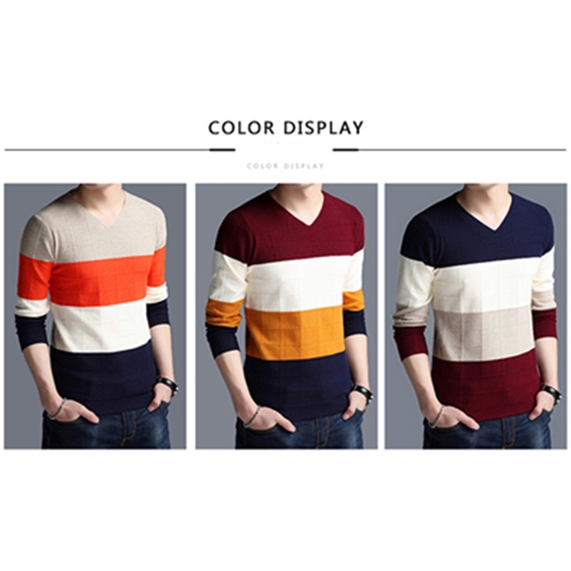 BROWON Brand-sweater Autumn Men's Long Sleeve Slim Sweaters New V-neck Fit Sweater Striped Bottom Sweaters Large Size M-4XL 201203, Beige
BROWON Brand-sweater Autumn Men's Long Sleeve Slim Sweaters New V-neck Fit Sweater Striped Bottom Sweaters Large Size M-4XL 201203, Beige