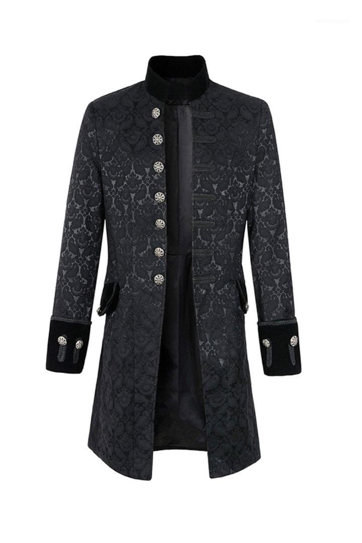 Velvet Goth Steampunk Costume Mens Court Dress Retro Victorian Frock Coat1, Black
Velvet Goth Steampunk Costume Mens Court Dress Retro Victorian Frock Coat1, Black