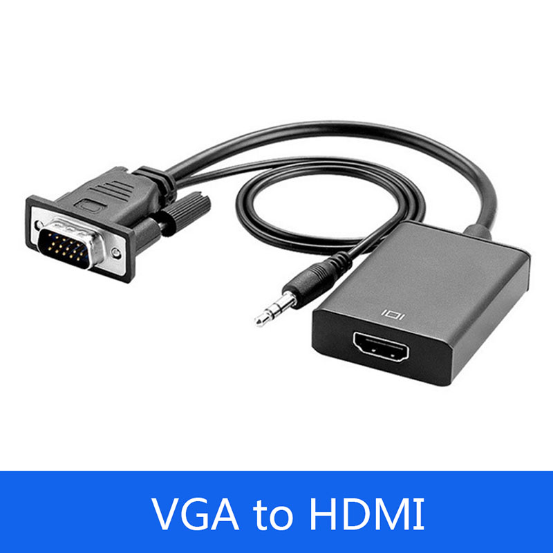 VGA Male to HDMI Female Adapter Converter Cable With 3.5 mm Audio Output 1080P VGA to HDMI for PC laptop to HDTV Projector ps4
VGA Male to HDMI Female Adapter Converter Cable With 3.5 mm Audio Output 1080P VGA to HDMI for PC laptop to HDTV Projector ps4